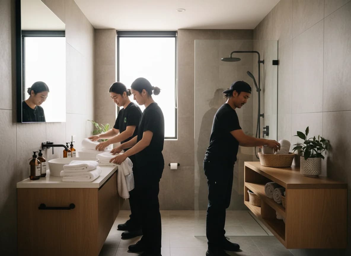 Kitchen clean including dishes