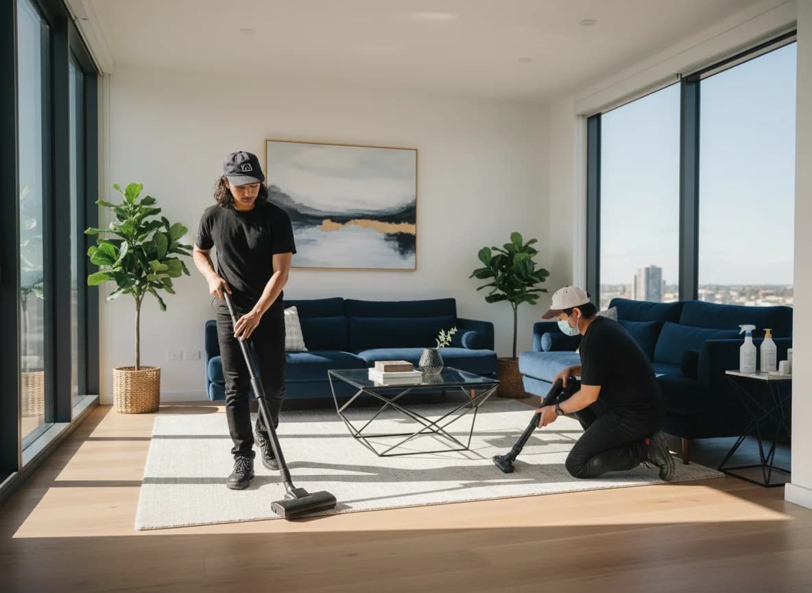 Bathroom sanitisation and restocking amenities