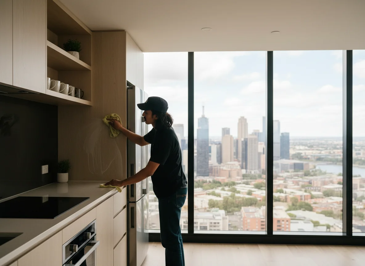 Full kitchen clean including inside oven, rangehood, and all cupboards