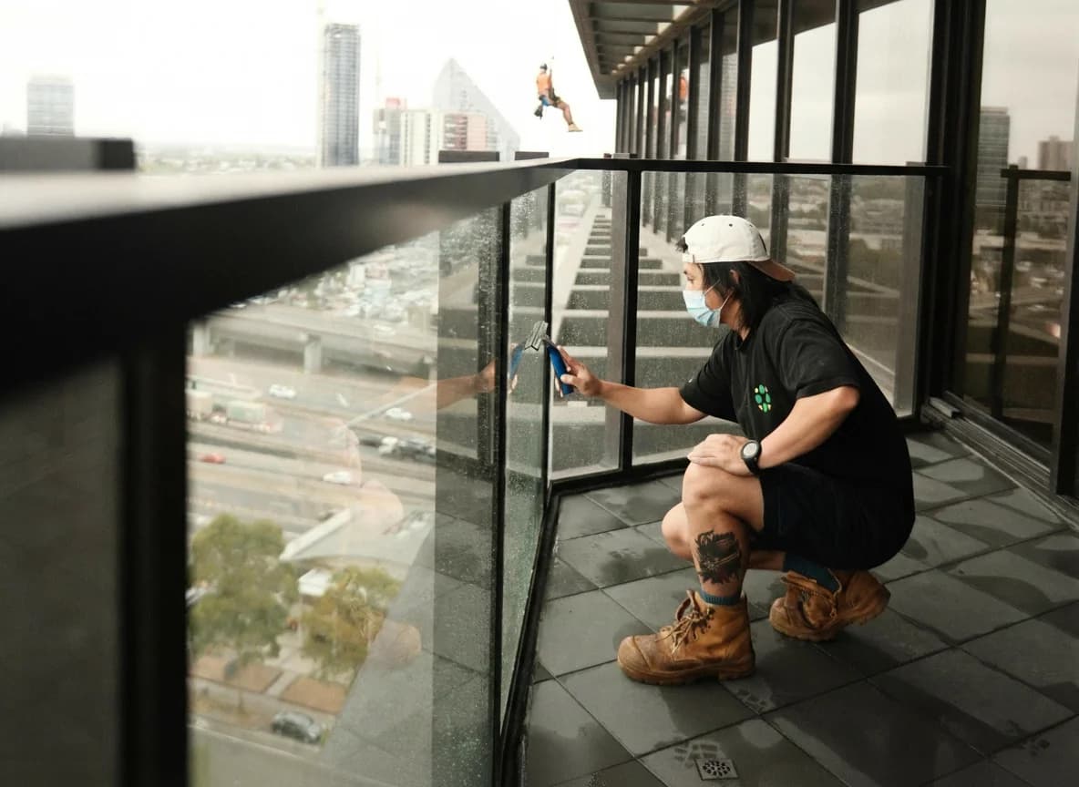 Vacuuming and mopping all floors