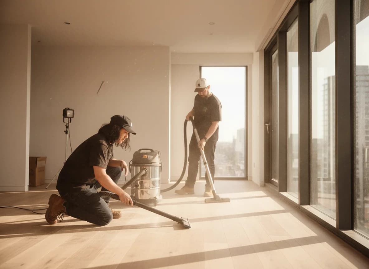 Systematic dust removal from all horizontal surfaces