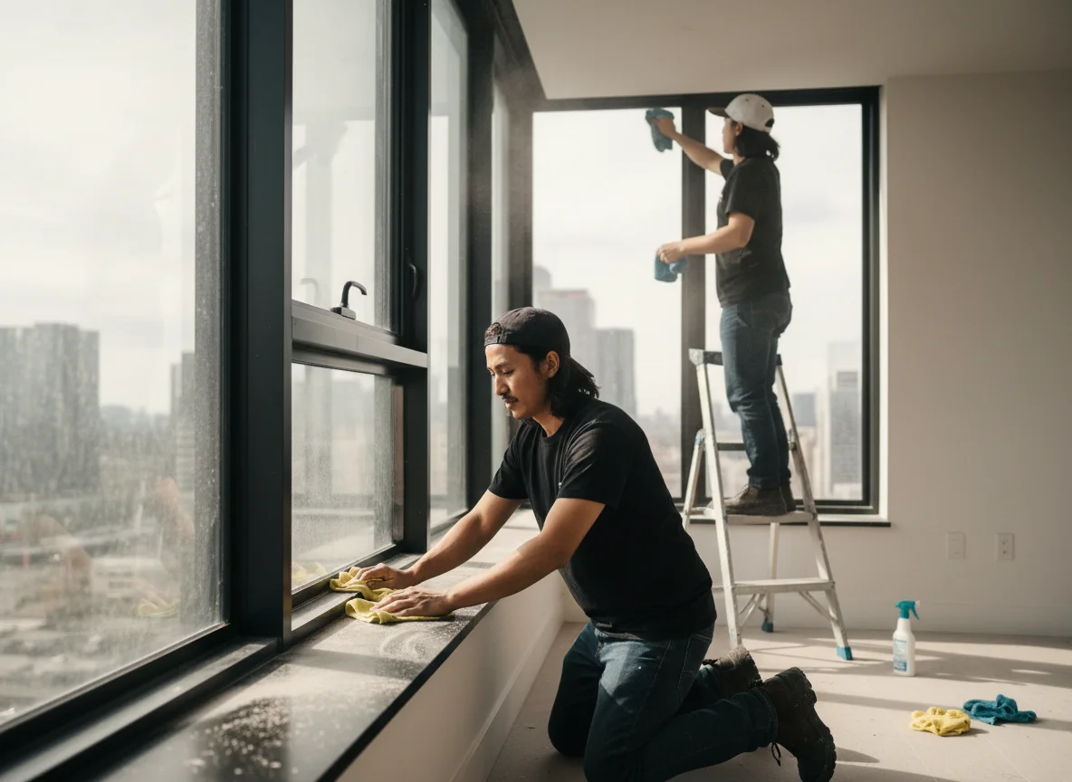 Windowsill and track vacuuming