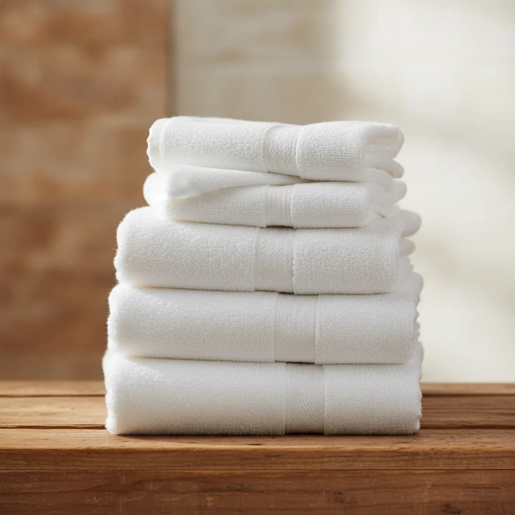 Luxury folded towels