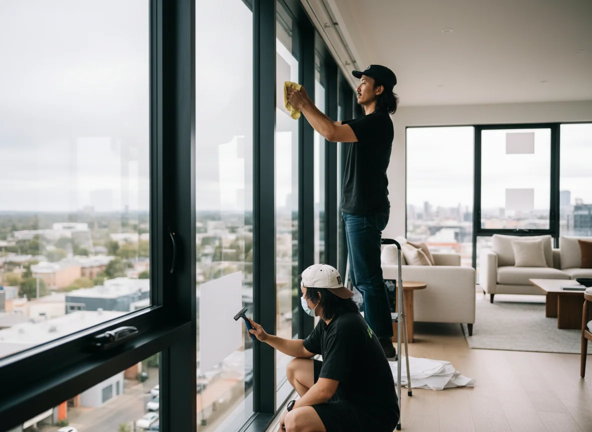 Debris removal: clearing leftover materials, packaging, and rubbish