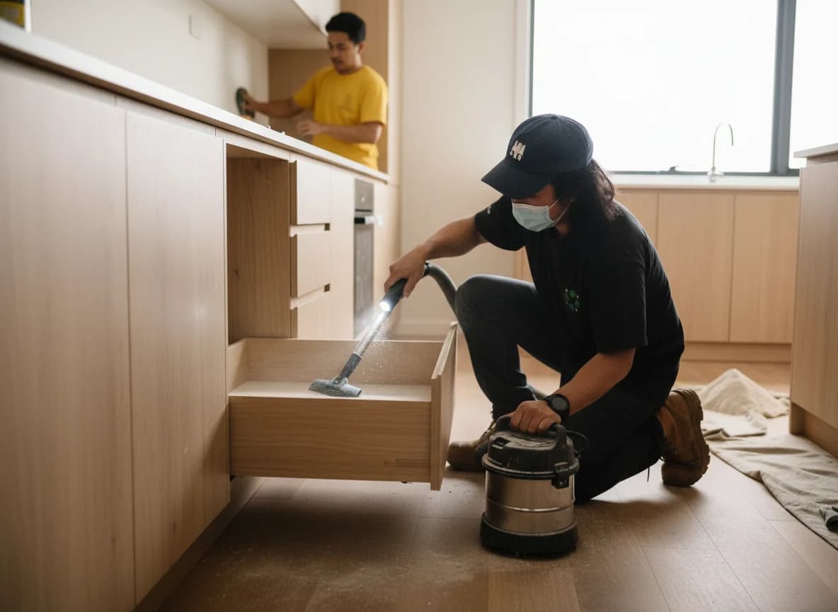 Comprehensive dusting: walls, ceilings, windowsills, and vents