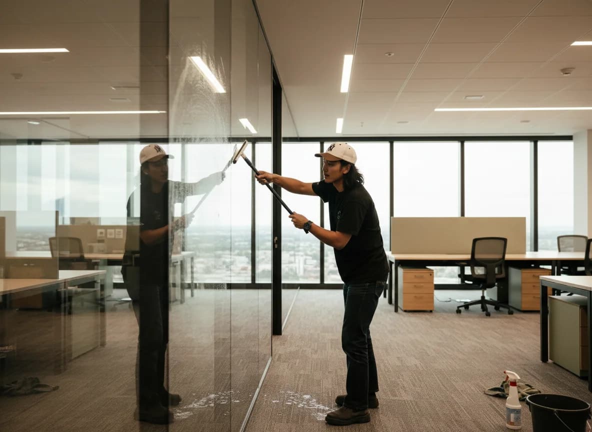 Vacuuming carpets and mopping hard floors