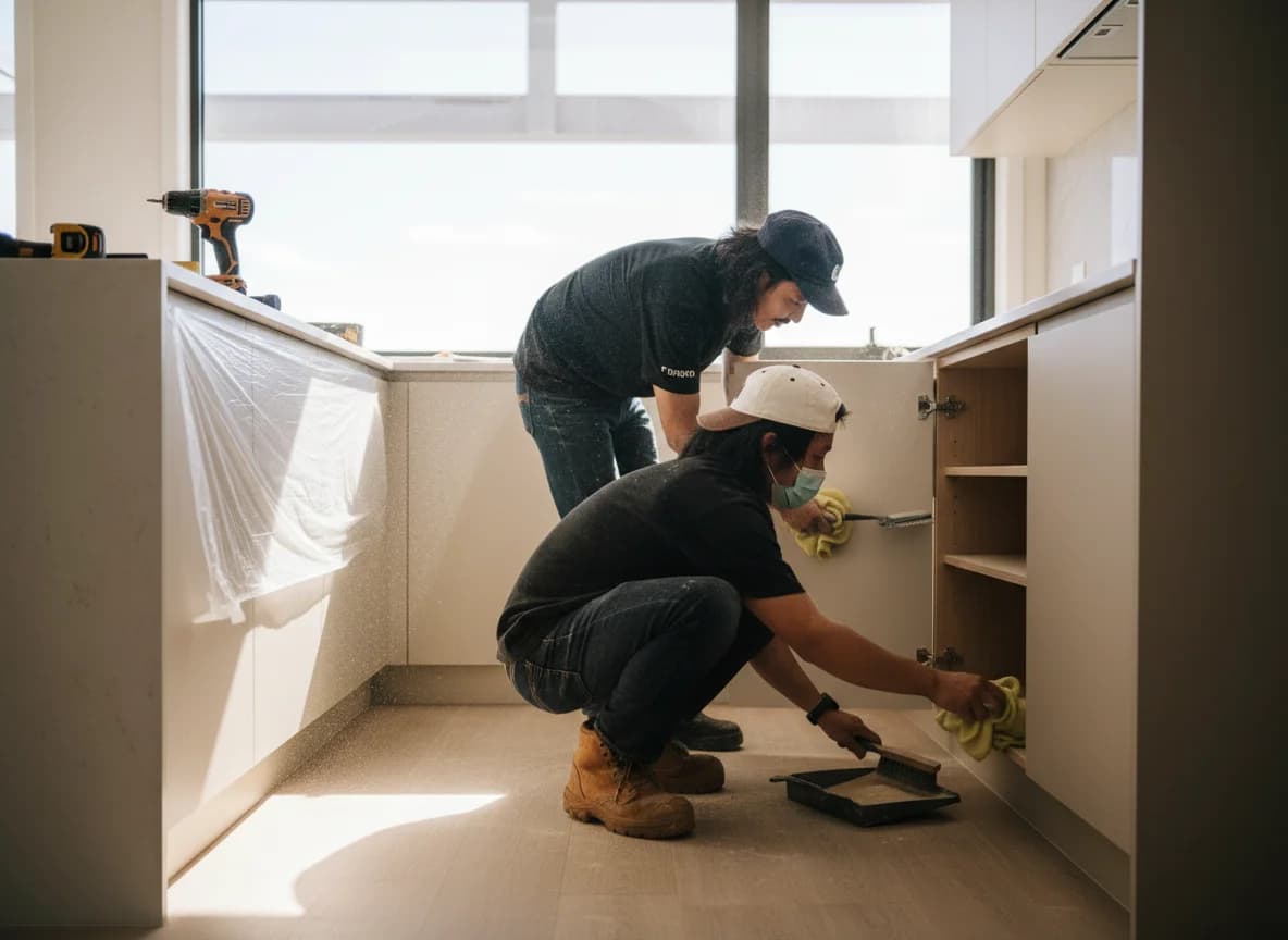 Floor cleaning: all residue removed