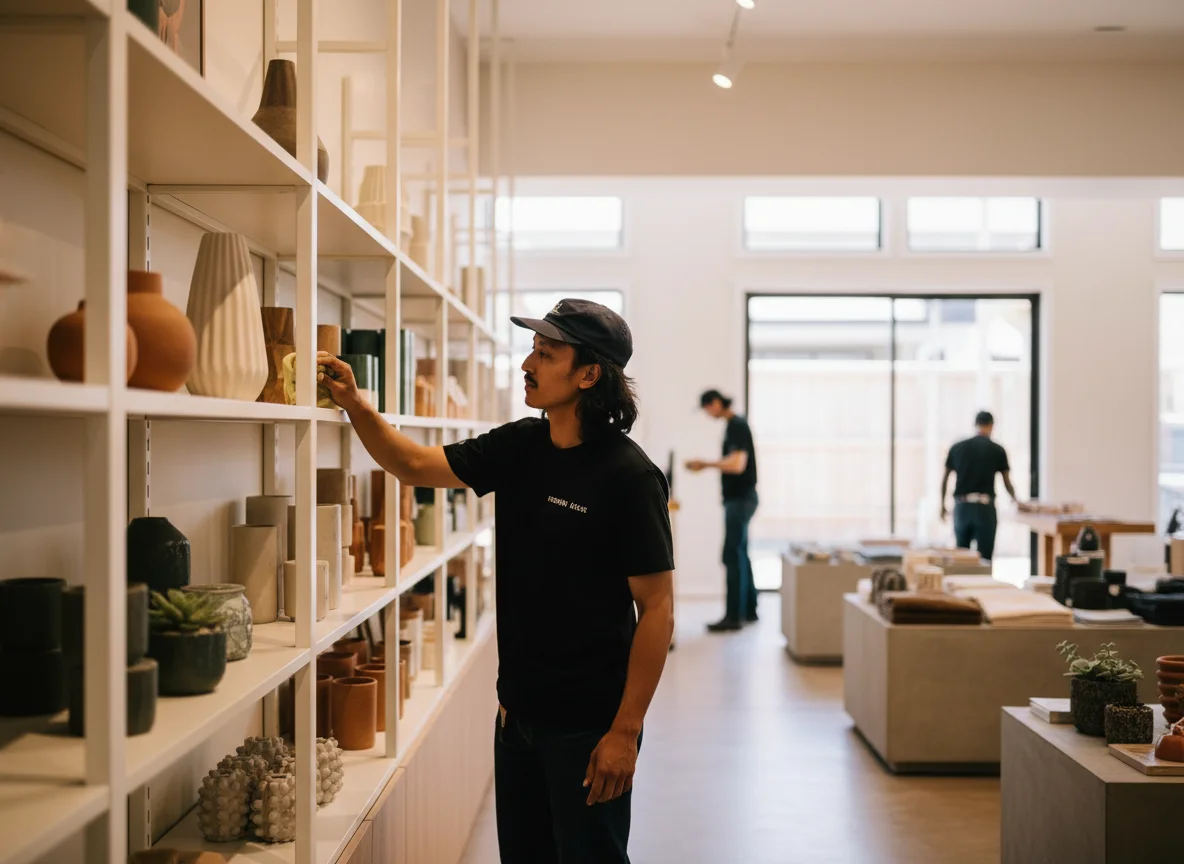 Fitting room cleaning and mirror polishing