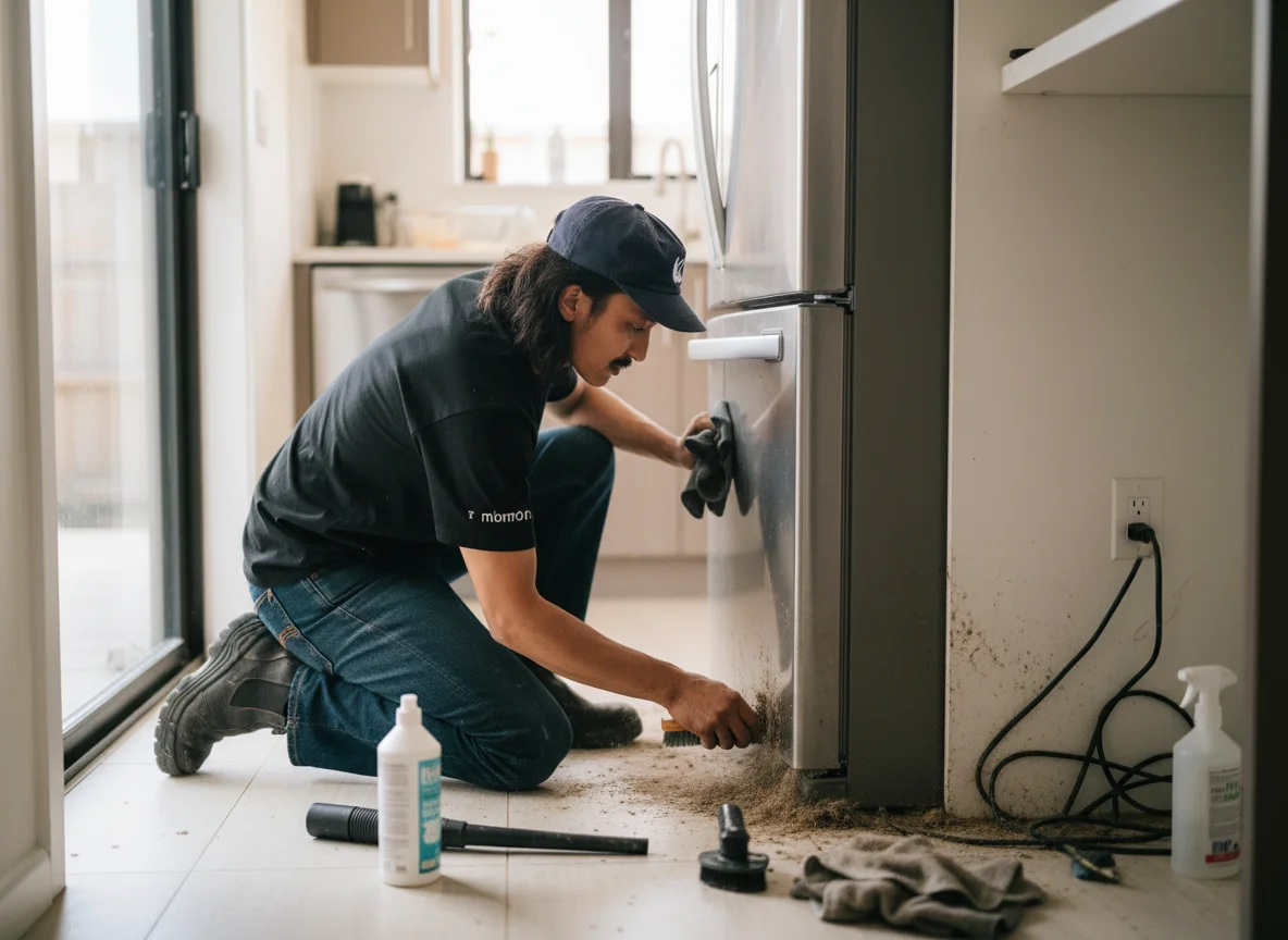 Deep dusting of all cornices, skirting boards, and door frames