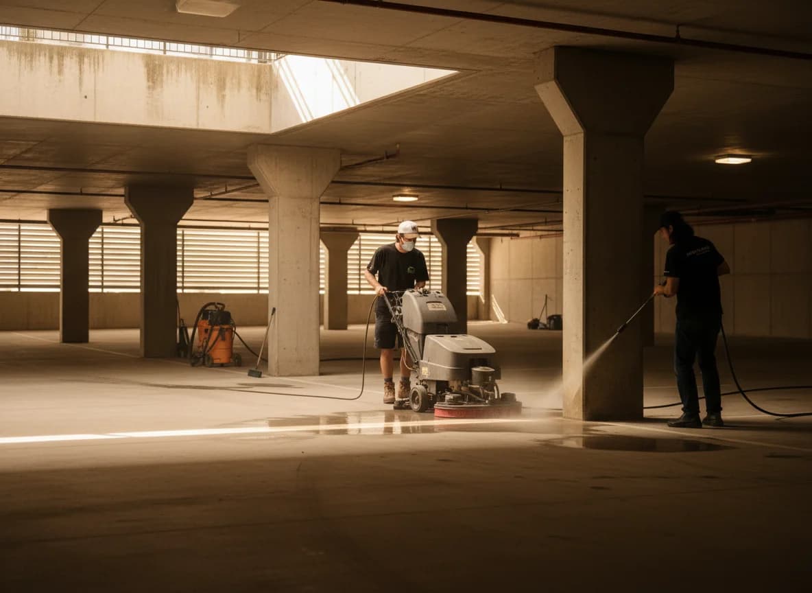 Bin room cleaning and bin management