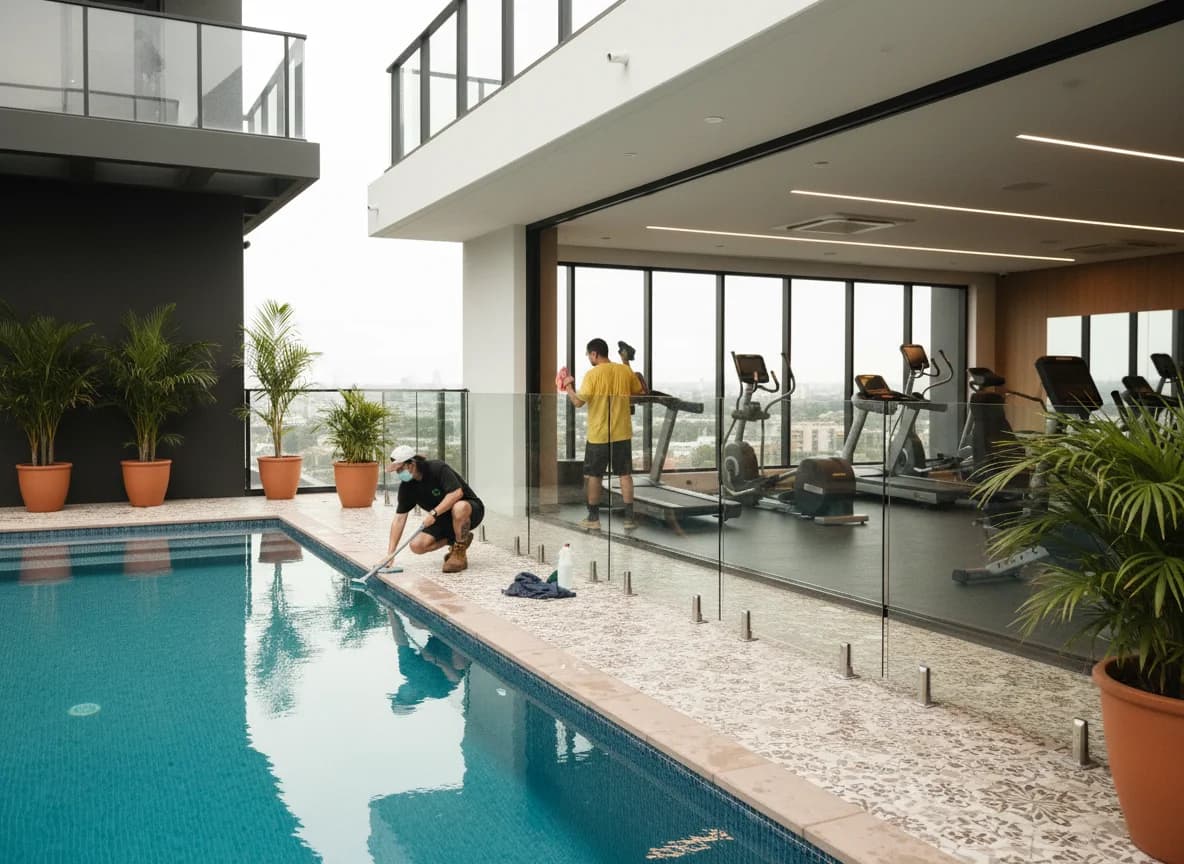 Cobweb removal from light fittings and corners