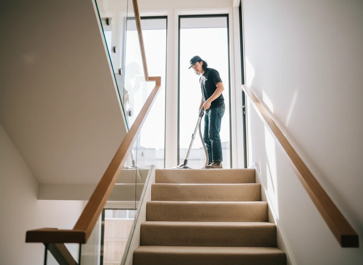 Multi-level cleaning including all stairs and landings
